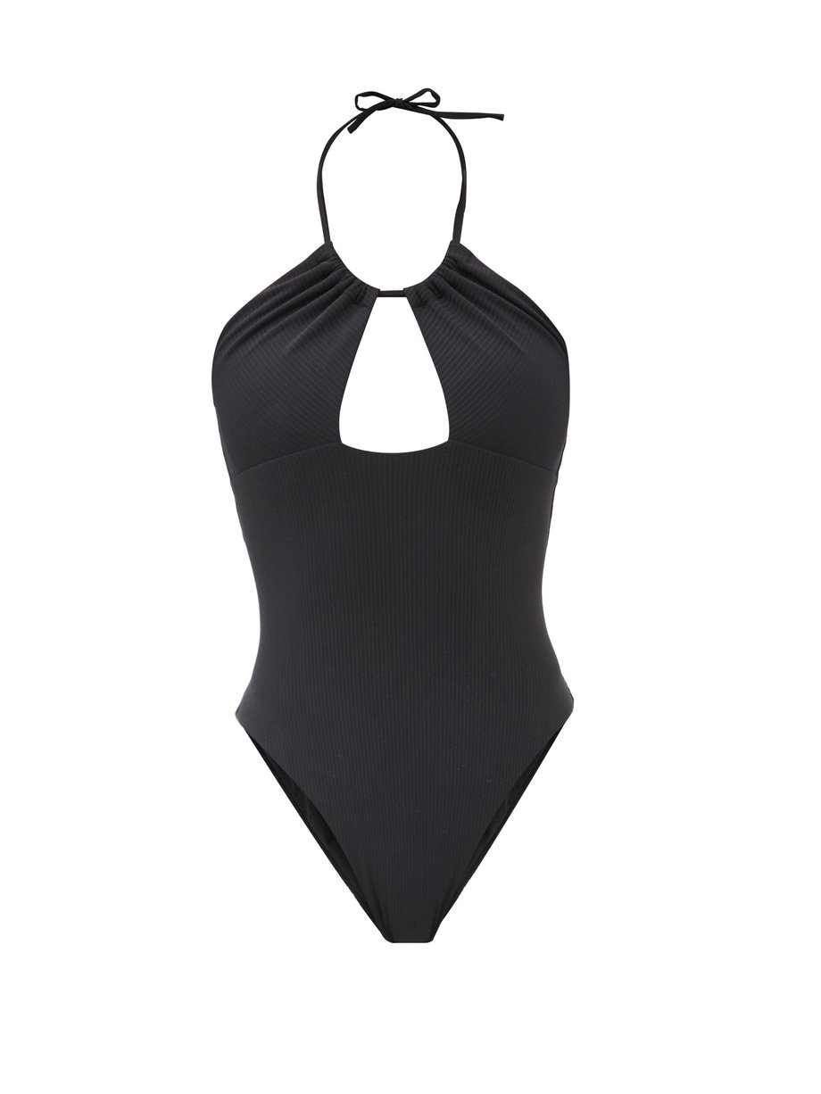 kleinhandel magneet oogst Black Playa halterneck cutout swimsuit | Sara Cristina | MATCHESFASHION US