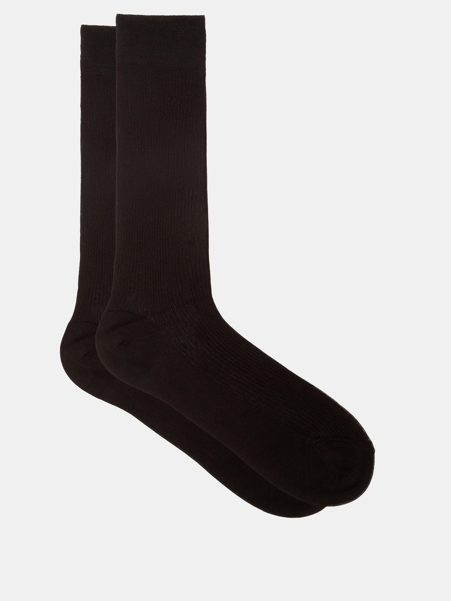 Raey Ribbed silk socks