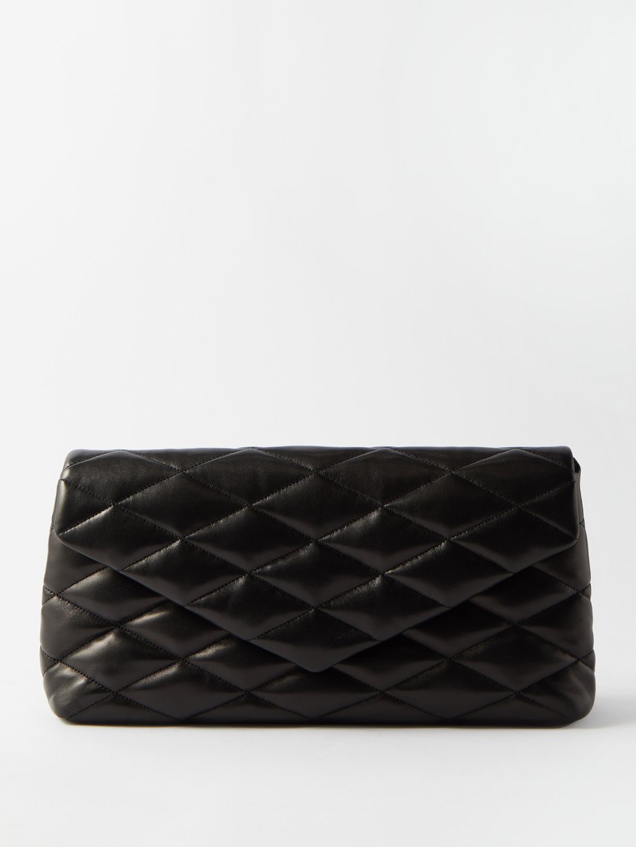 Sade Quilted Leather Pouch in Black - Saint Laurent