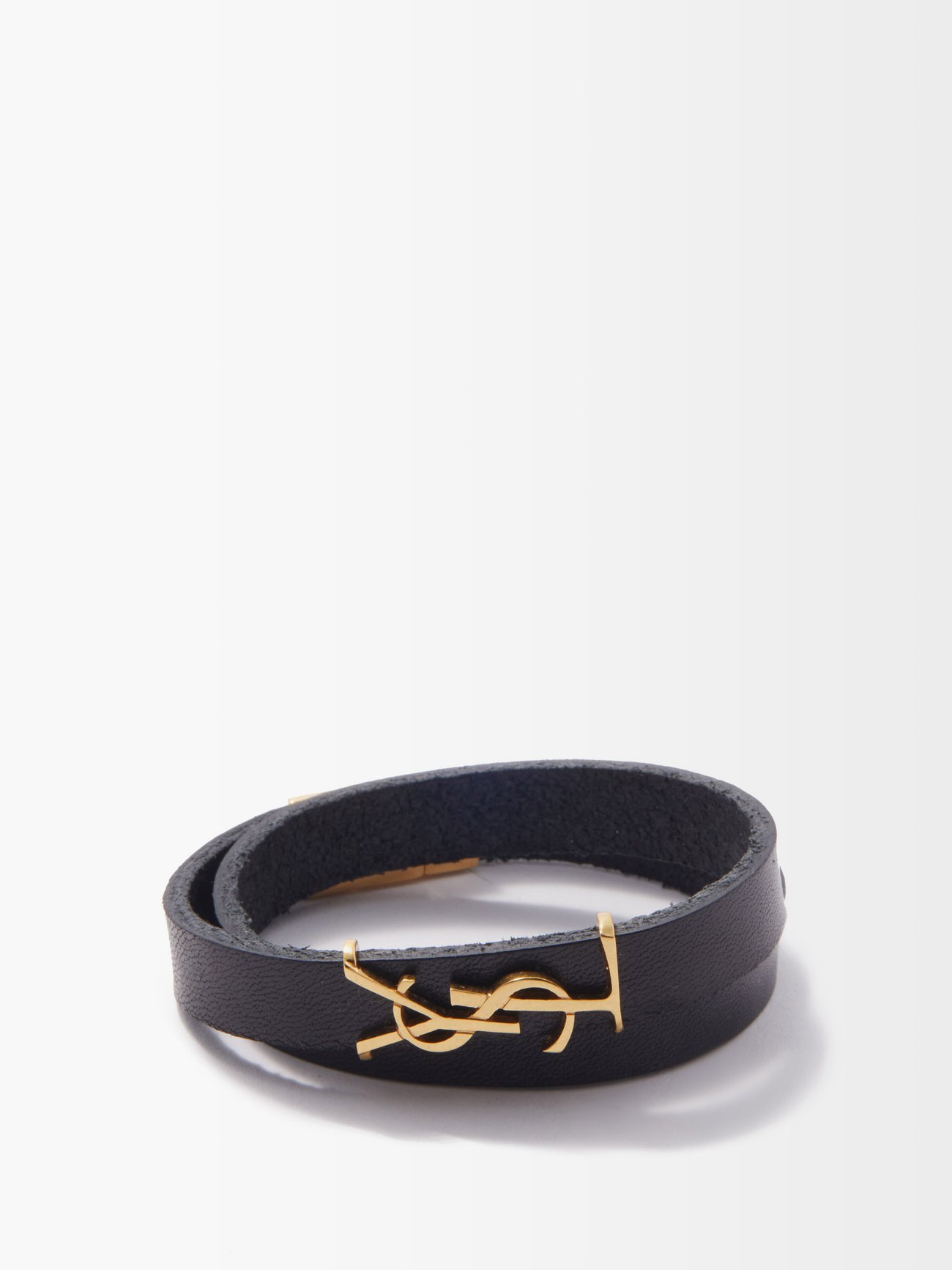 Double-wrap leather bracelet, Bottega Veneta, MATCHESFASHION.COM