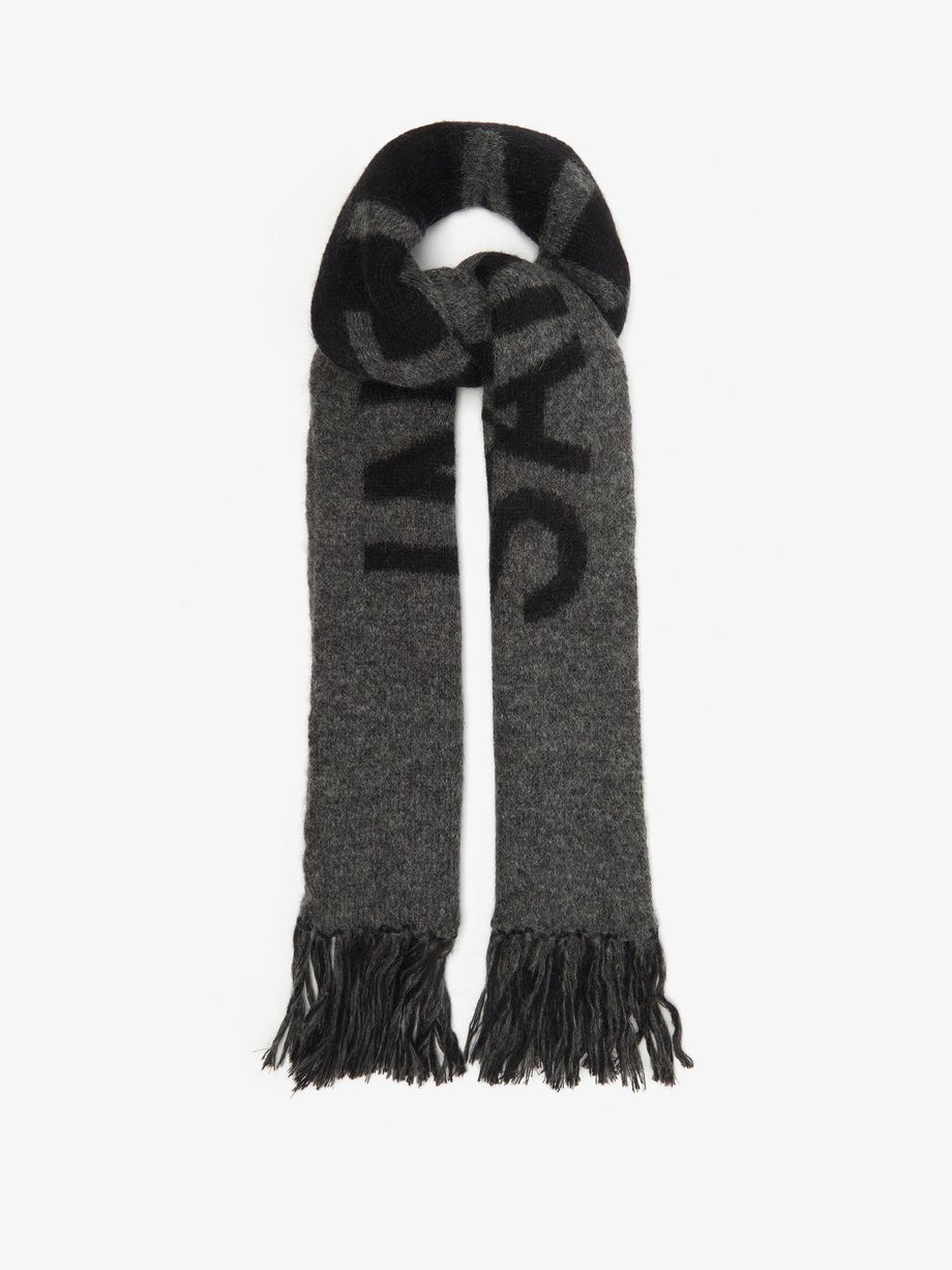 Saint Laurent | Women Wool Blend Scarf Black Unique