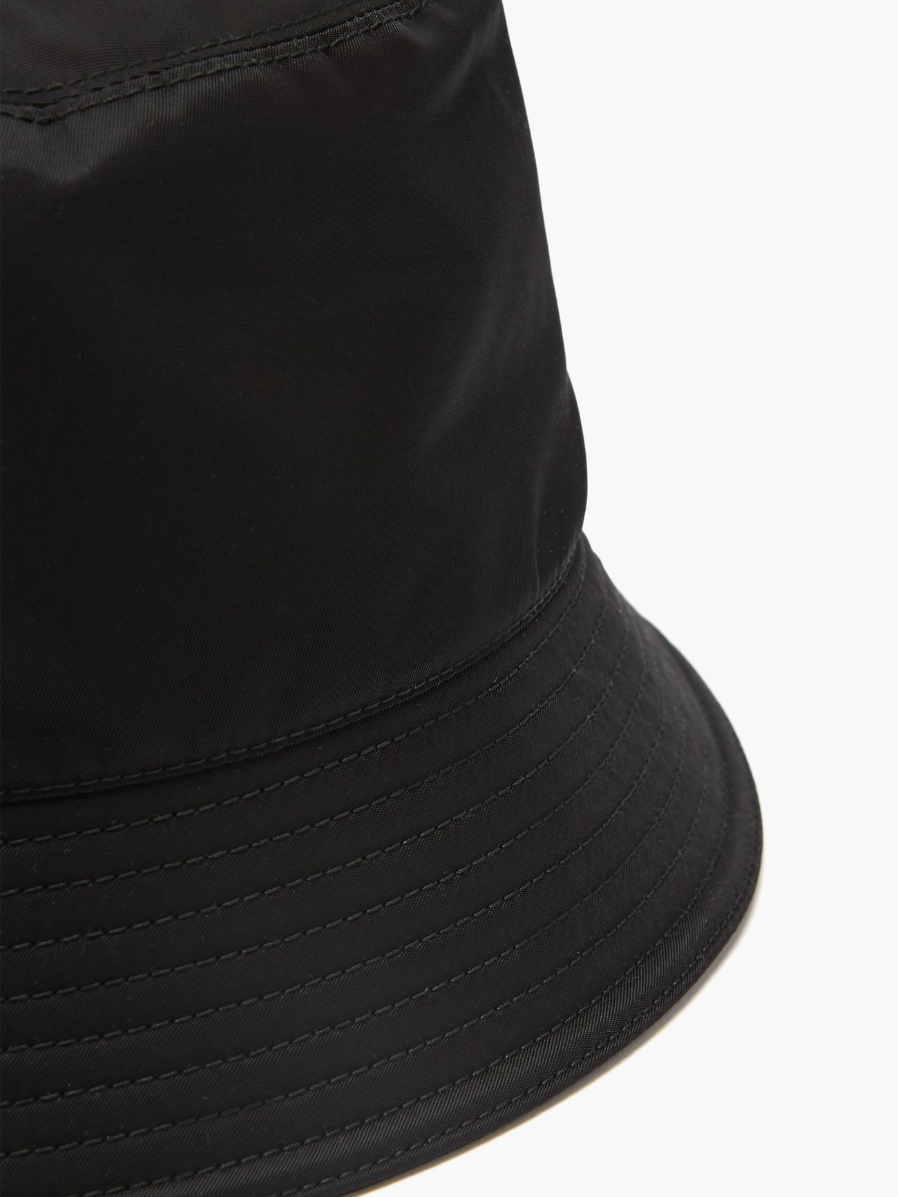 Black Triangle logo-plaque nylon bucket hat