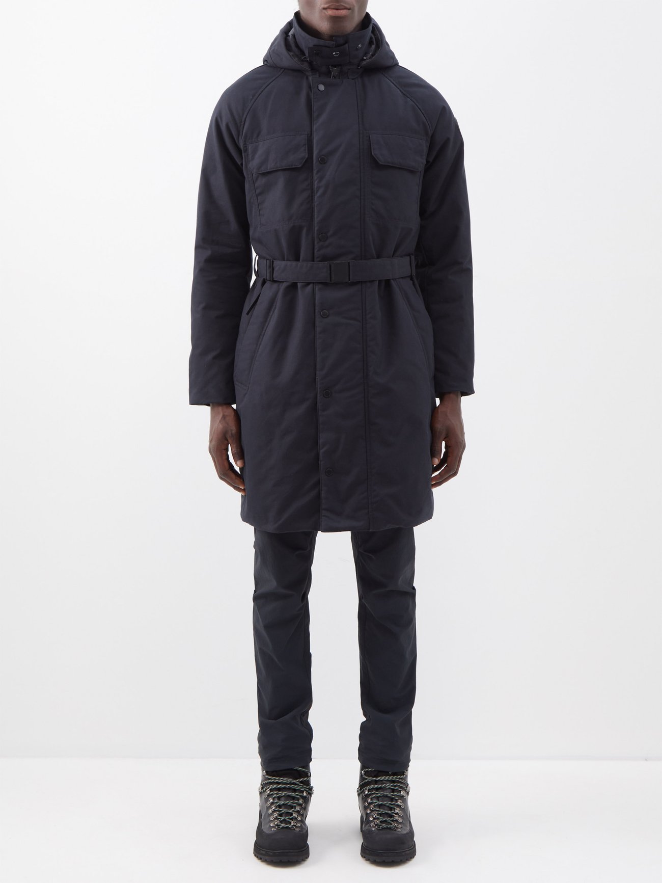 Ryker hooded down overcoat