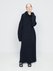 Hooded knitted cashmere maxi dress