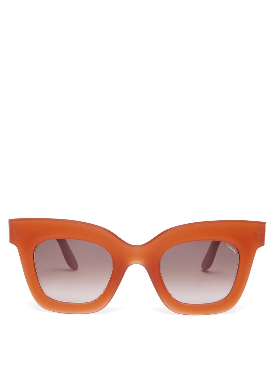 Pink Lisa square acetate sunglasses | Lapima | MATCHESFASHION US