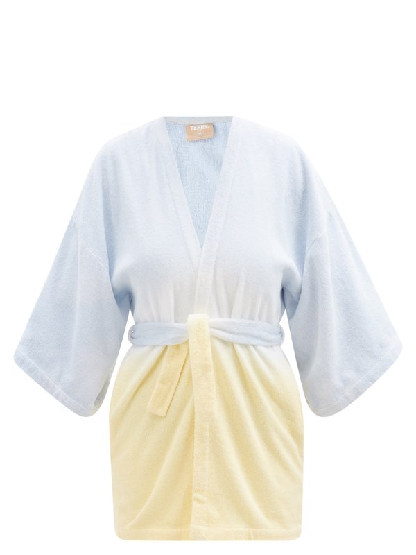 Terry Tie-dye cotton-terry robe