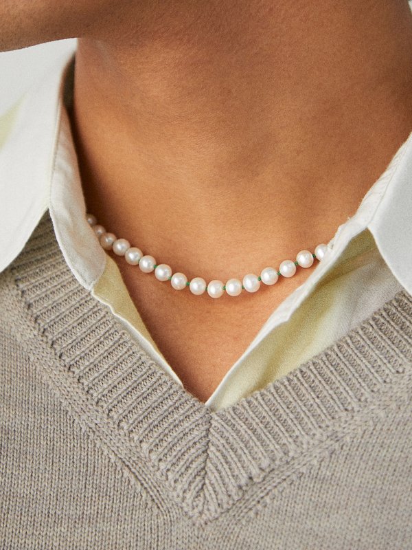 éliou Bastian 14kt gold-filled and pearl necklace