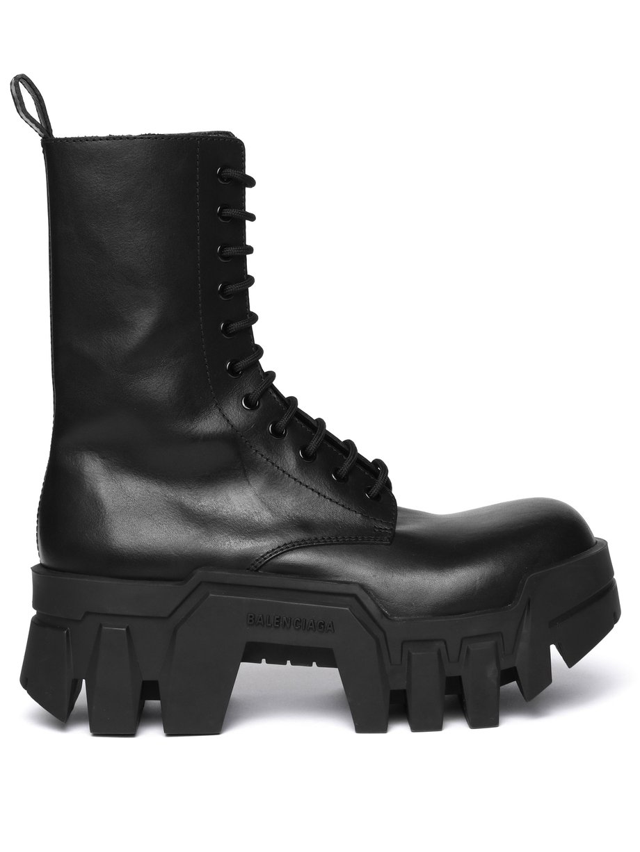 Balenciaga Bulldozer platform leather boots
