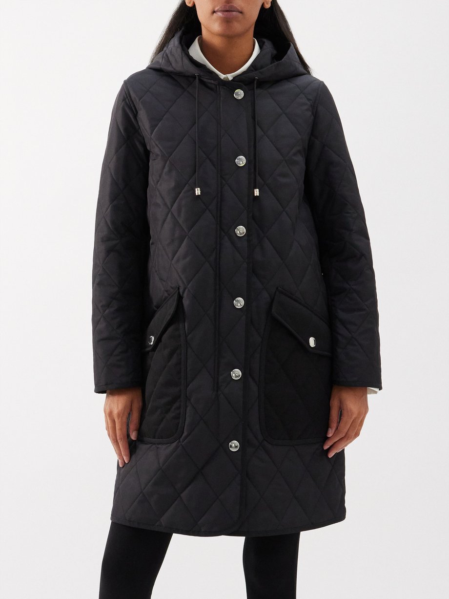 Black Roxby quilted nylon-canvas coat | Burberry | MATCHESFASHION US