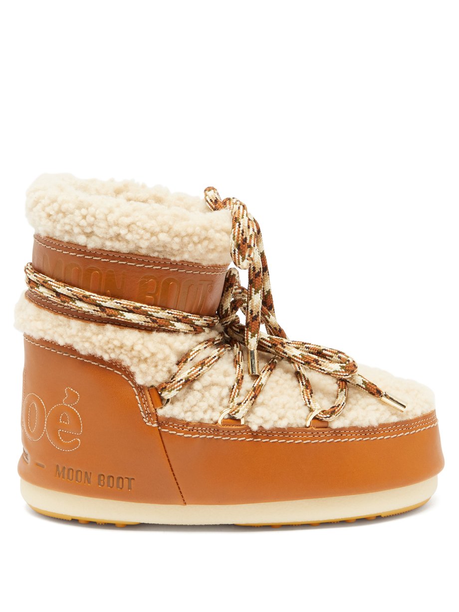 Tan X leather and shearling snow | Chloé | MATCHESFASHION US