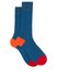 Portobello ribbed-knit socks