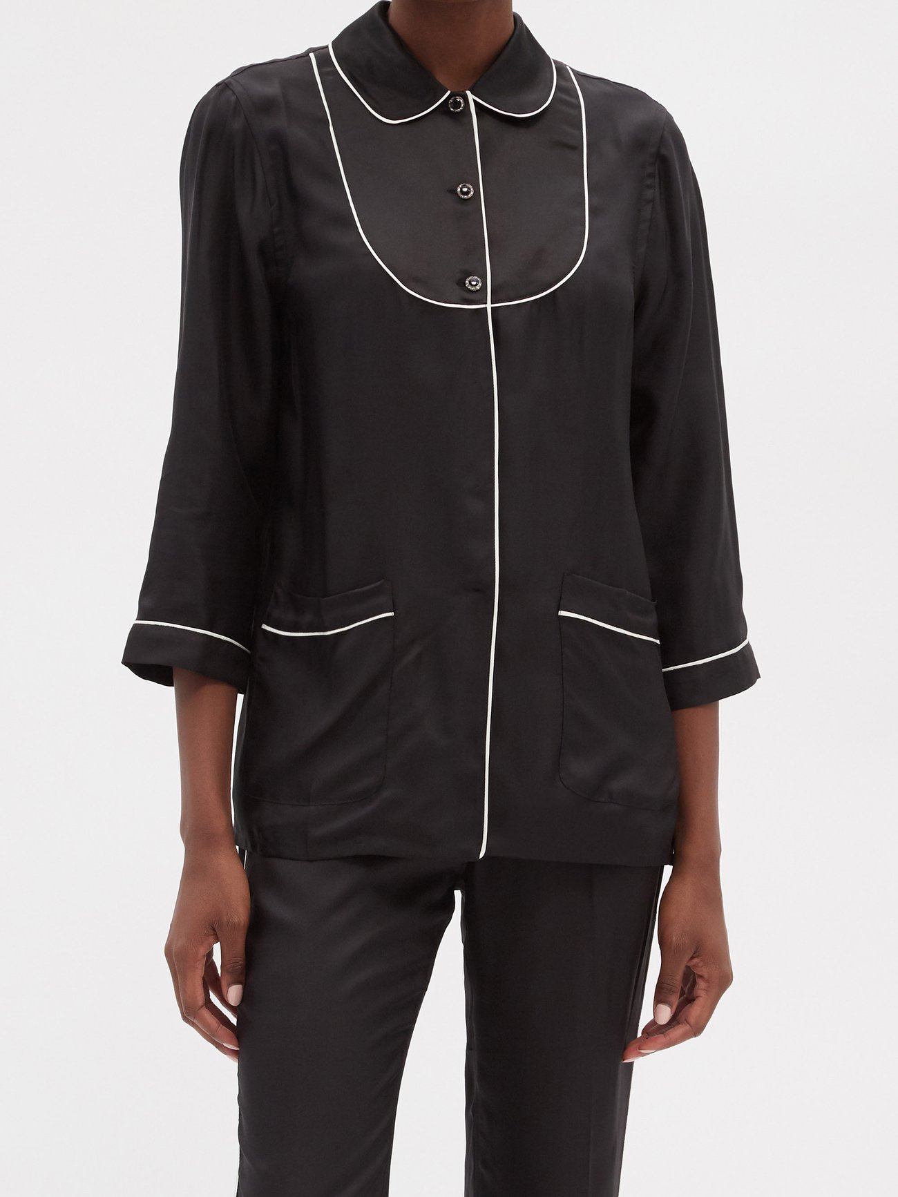 Gucci for Women in 2023  Silk twill, Pyjamas womens, Long sleeve shirts