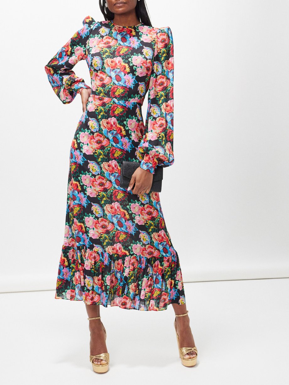 The Vampire's Wife The Villanelle floral-print crepe dress