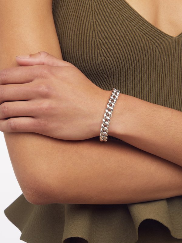 Shay 18kt white-gold chain-link bracelet