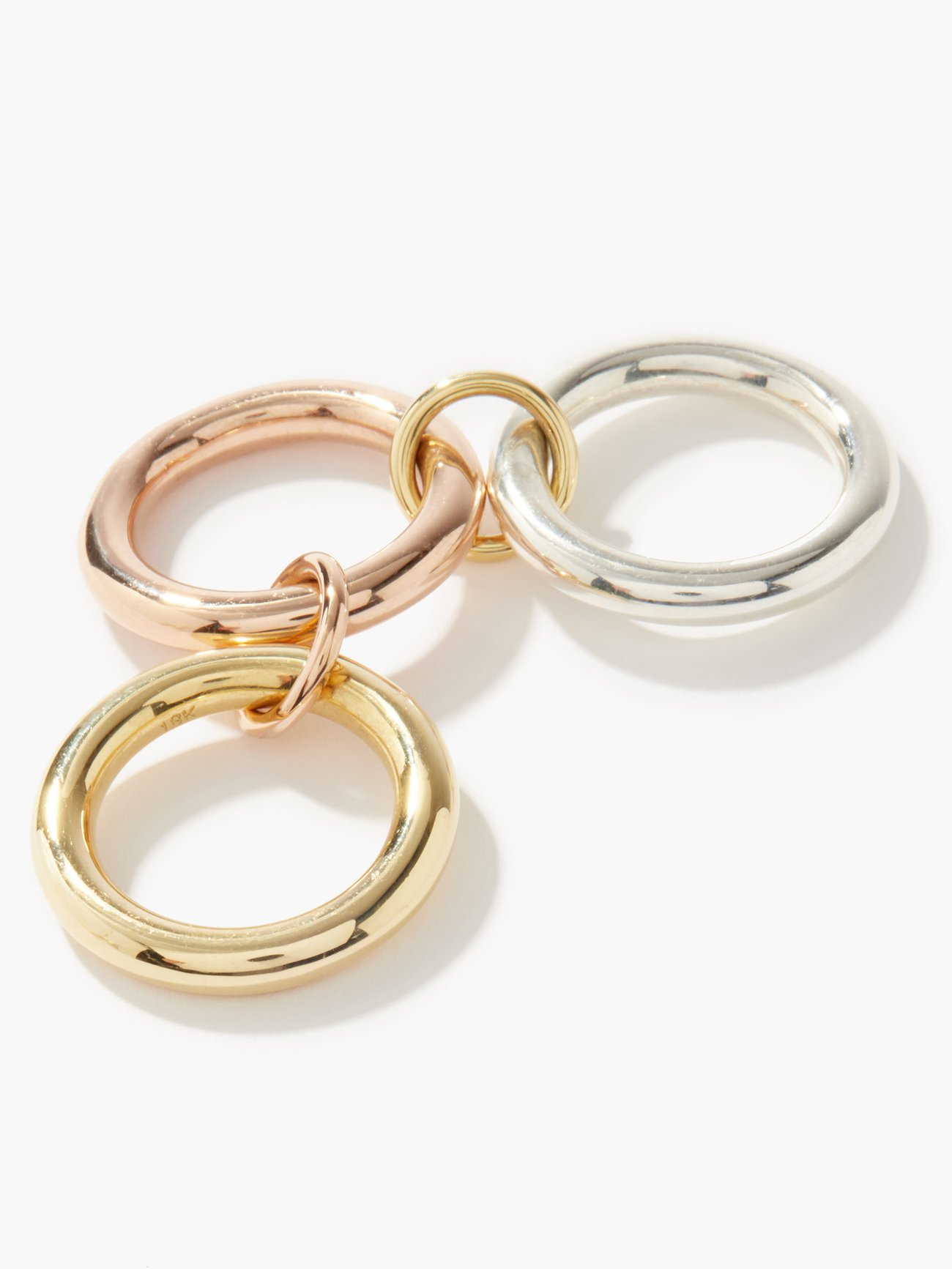 Mercury MX gold, rose-gold & sterling-silver ring