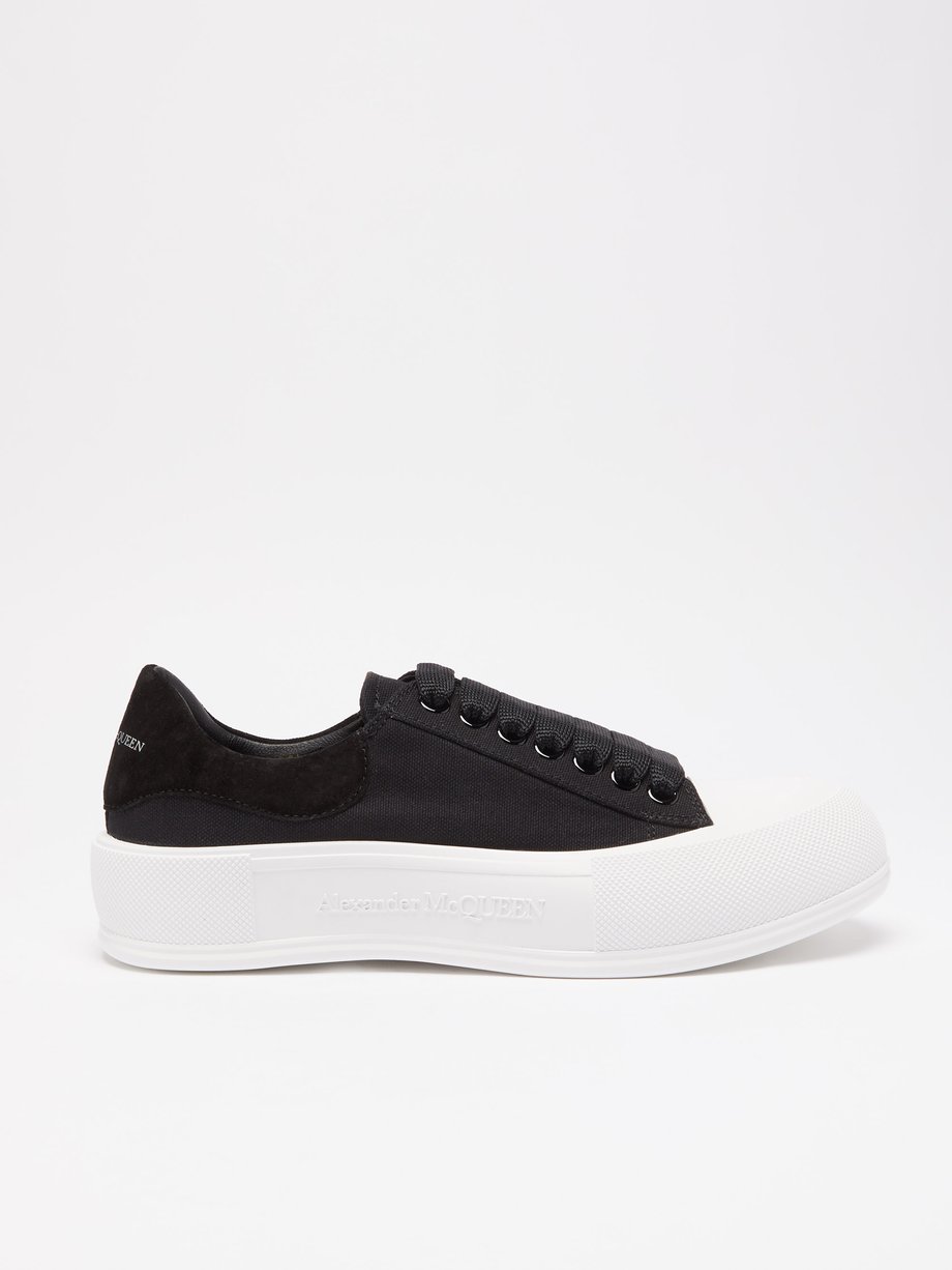 Alexander McQueen Deck canvas and suede trainers