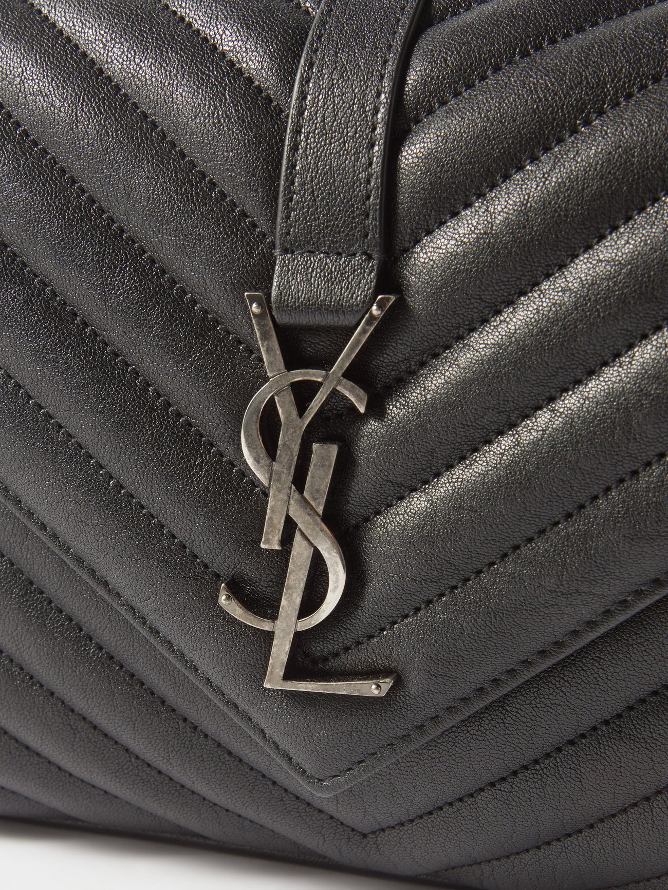 YSL Yves Saint Laurent medium college bag purse all black $2690