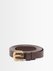 Thin wrap nappa-leather belt