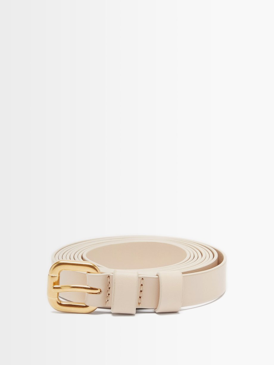 White Thin wrap nappa-leather belt | Raey | MATCHES UK