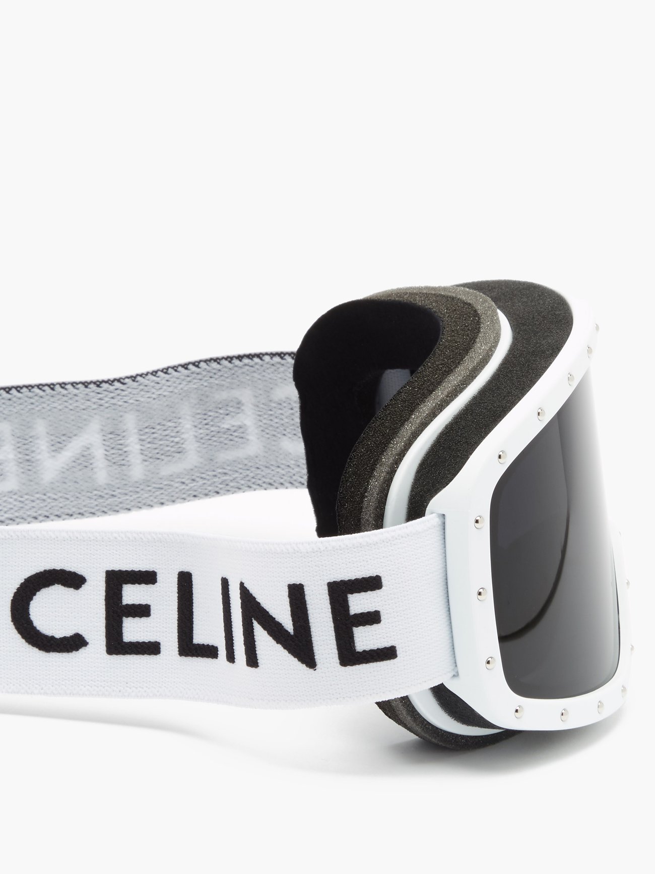 Logo Ski Goggles in White - Celine Eyewear
