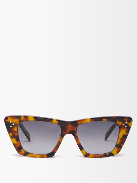 Céline - Cat-Eye S004 Sunglasses in Acetate - Terracotta - Sunglasses - Céline  Eyewear - Avvenice