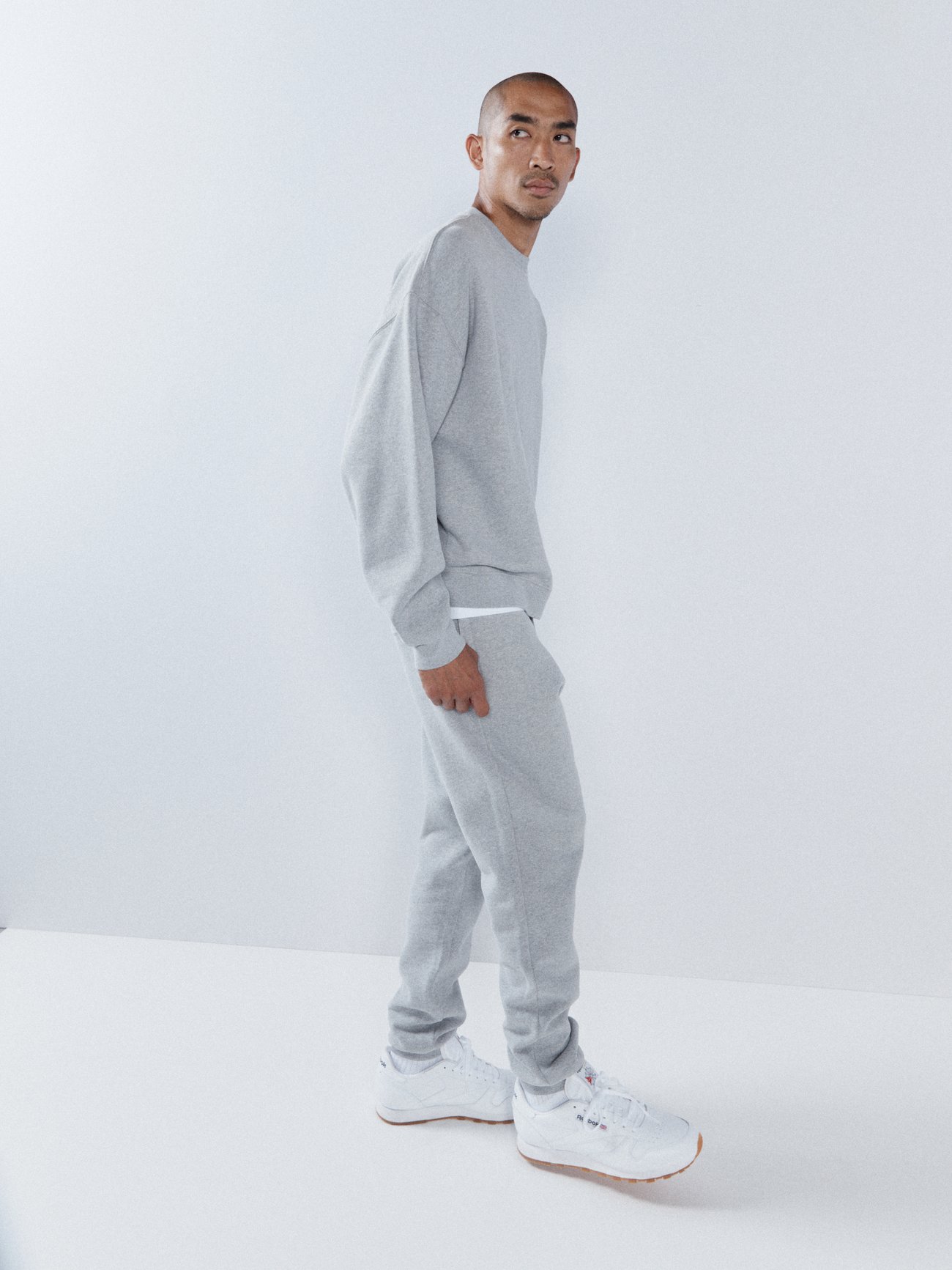 Grey Recycled-yarn cotton-blend slim-fit trackpants | Raey | MATCHES UK