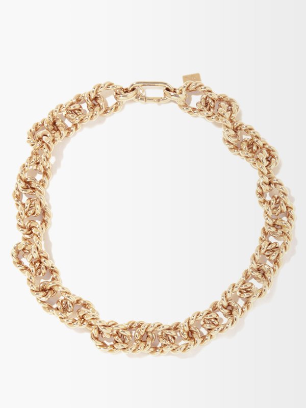 Lauren Rubinski Rope-chain 14k gold necklace