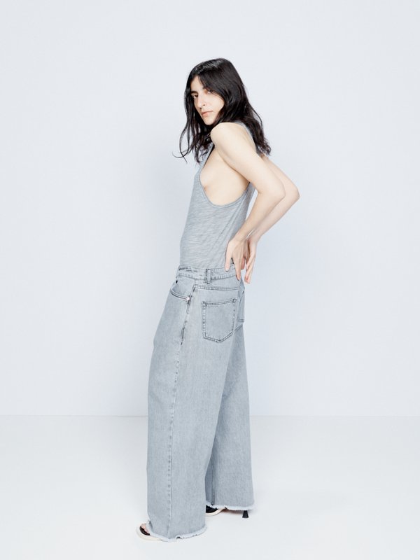 Raey Gait organic-cotton super wide-leg jeans