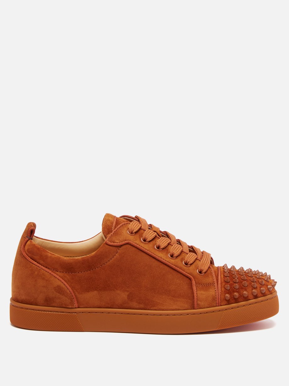 Christian Louboutin Louis Junior Spikes suede trainers