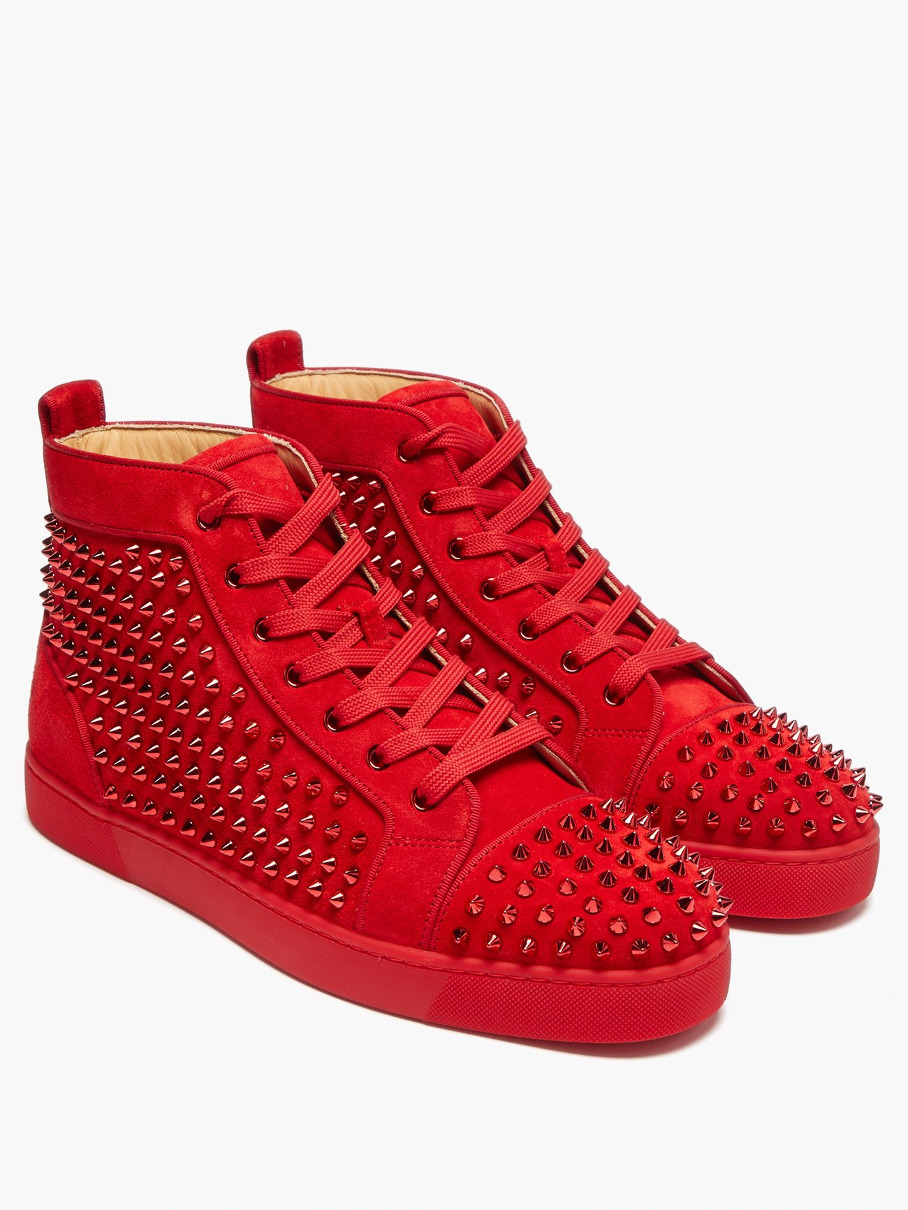 Christian Louboutin Men's Louis Orlato Red Sole High-top Trainers