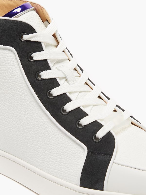 Christian Louboutin Rantus spiked leather high-top trainers