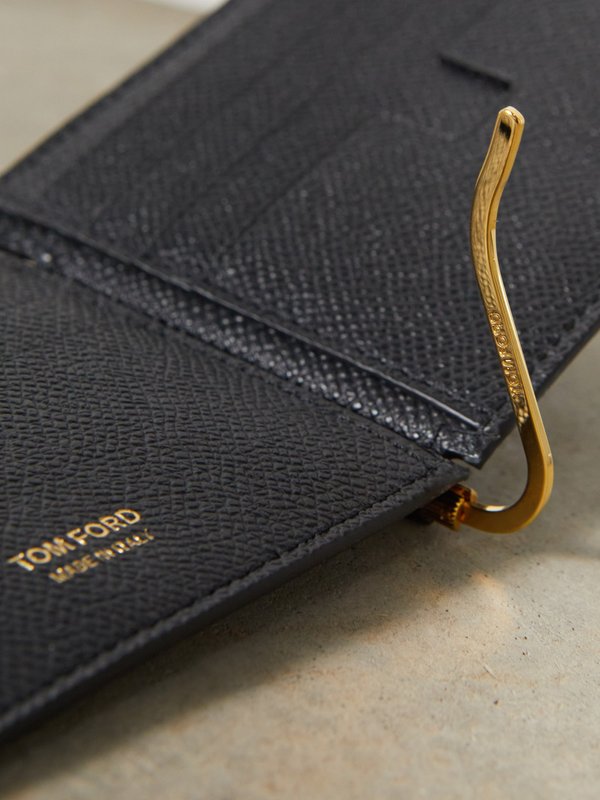 Tom Ford T Line Rialto-leather bi-fold wallet