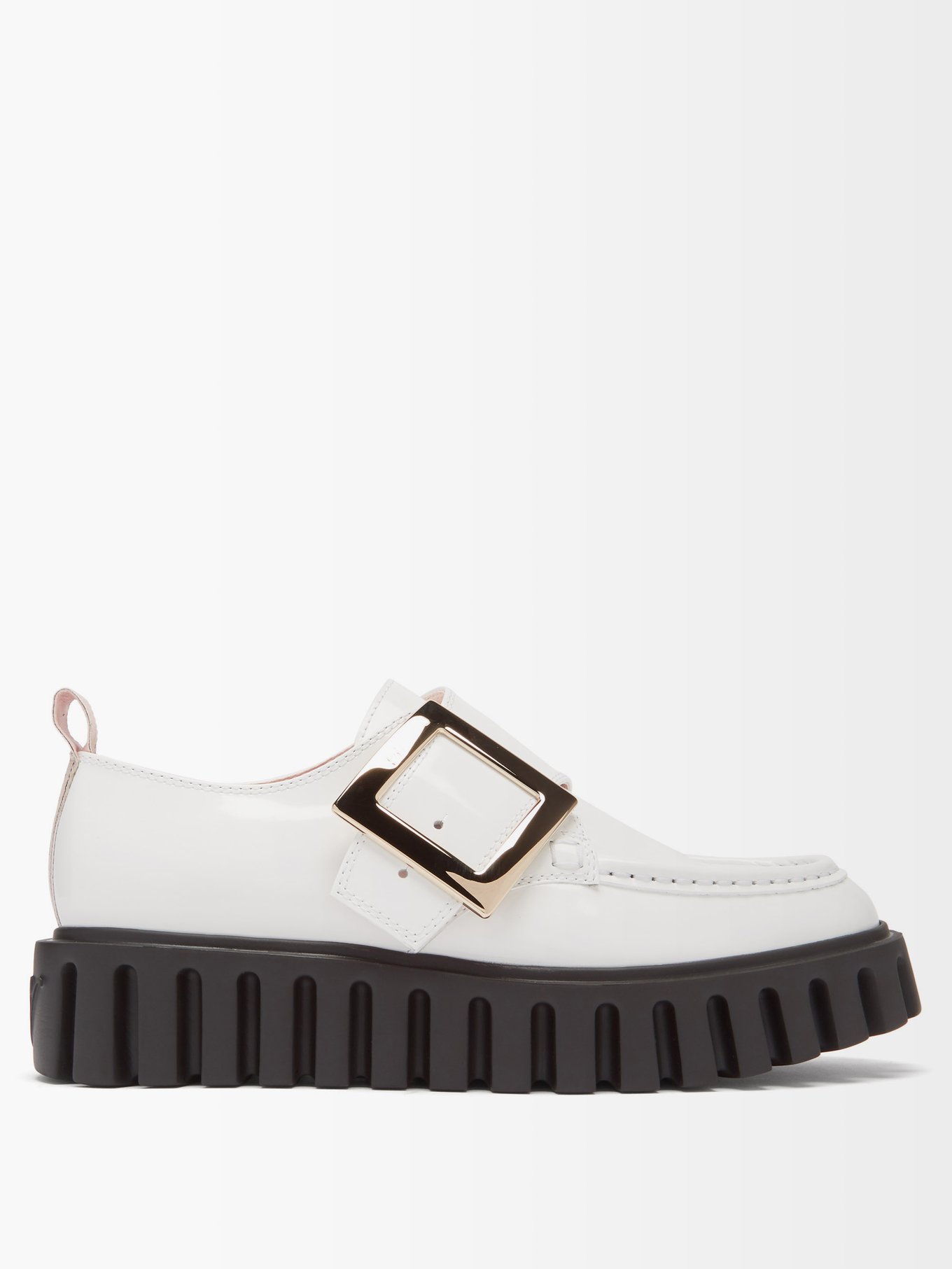 White Viv Creepers leather flatform shoes | Roger Vivier | MATCHESFASHION AU