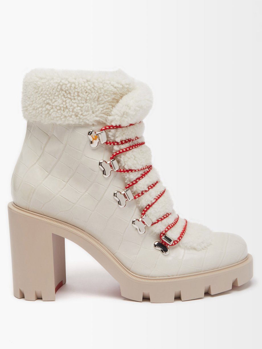 Christian Louboutin Edelvizir 70 shearling and leather boots