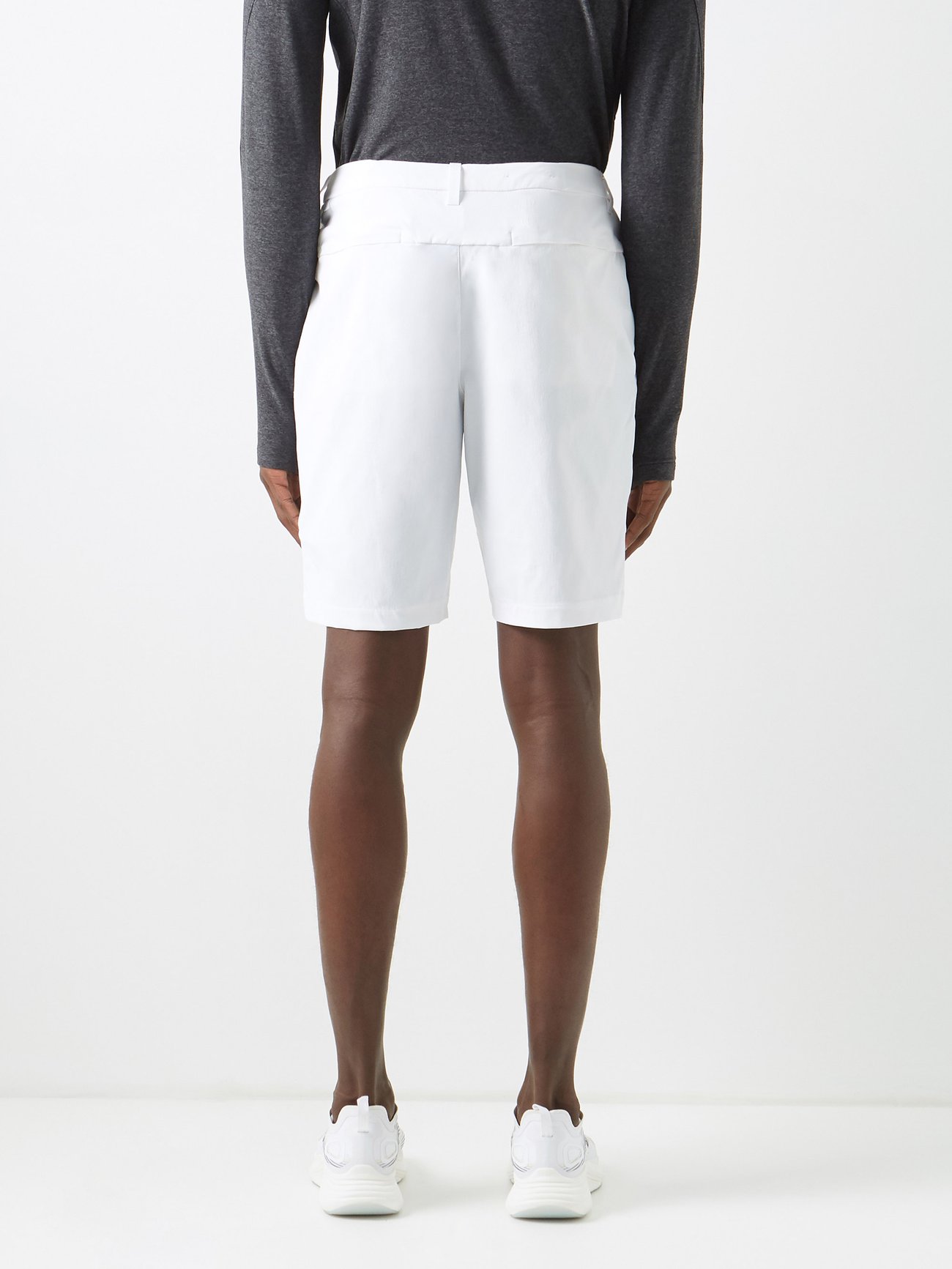 White Commission 10 stretch-nylon shorts, Lululemon