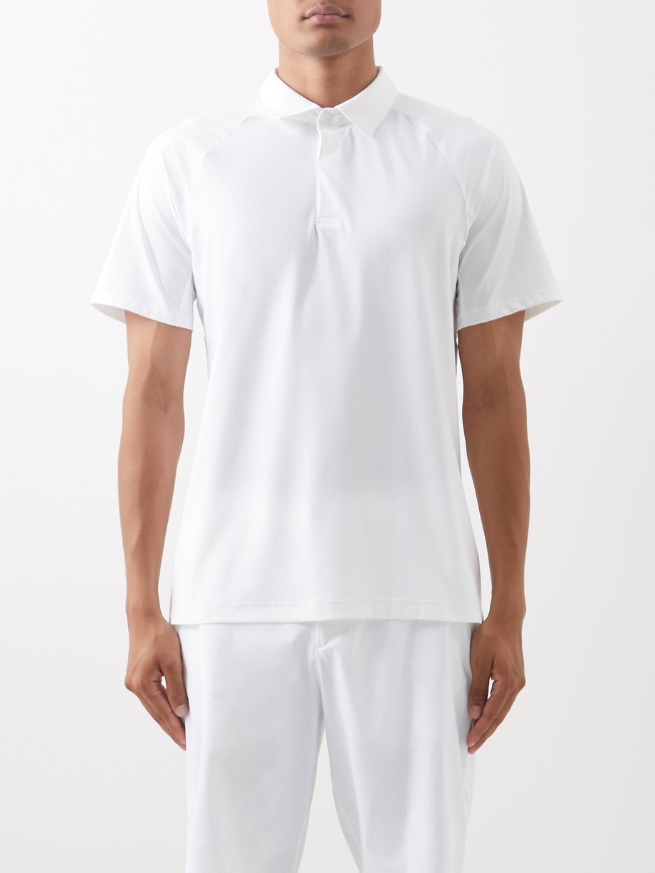 White Stretch golf polo shirt, Lululemon