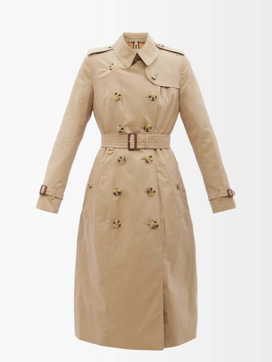 Neutral Chelsea cotton-gabardine long trench coat | Burberry |  MATCHESFASHION UK