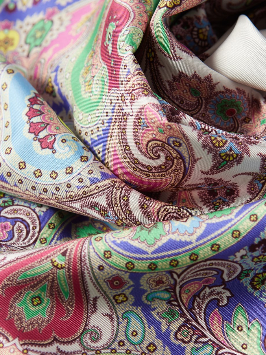ETRO paisley-print jacquard scarf - Pink