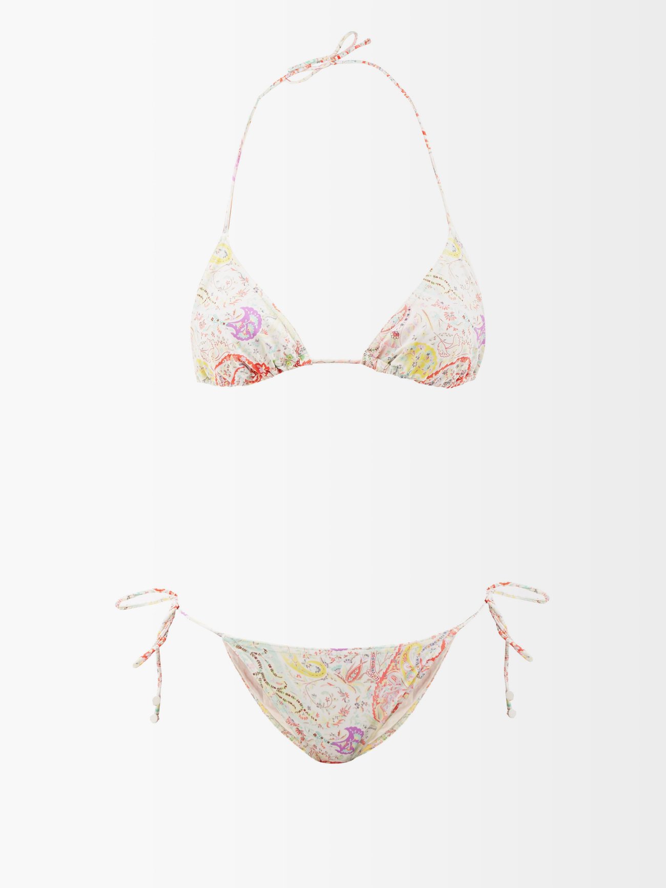 White Dreams paisley-print triangle bikini | Etro | MATCHESFASHION US