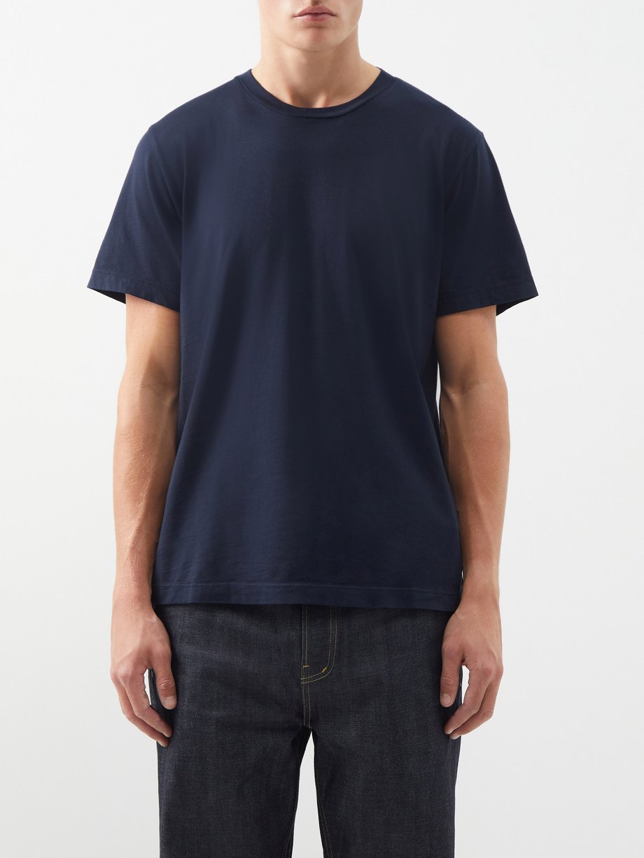 Navy Everyday cotton-jersey T-shirt | Citizens of Humanity ...