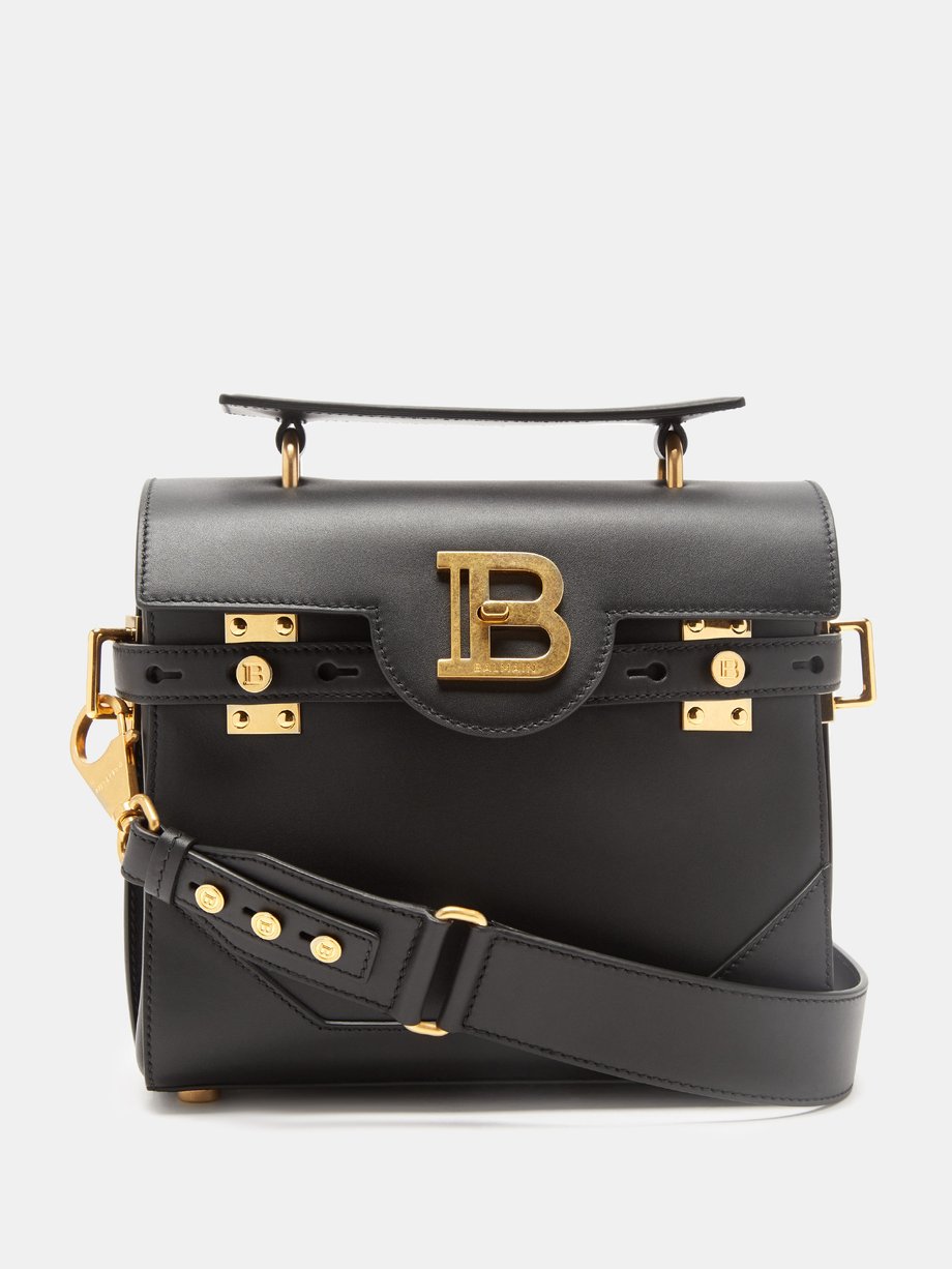 Black BBuzz leather cross-body bag | Balmain | MATCHESFASHION AU