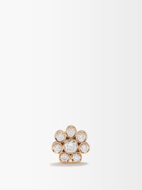 Sophie Bille Brahe Bellis Diamont diamond & 18kt gold single earring