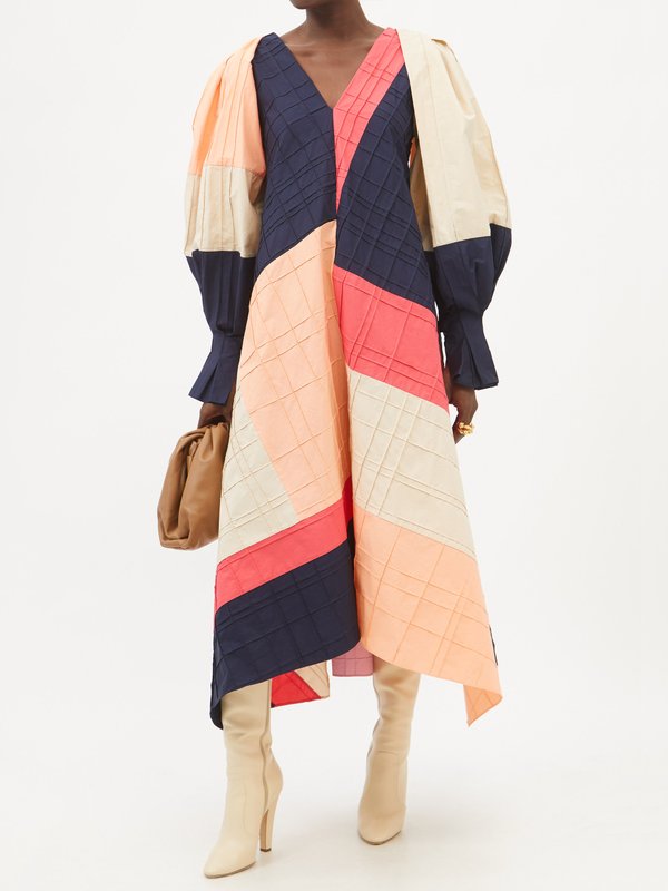 Roksanda Robe en coton colour-block Levana