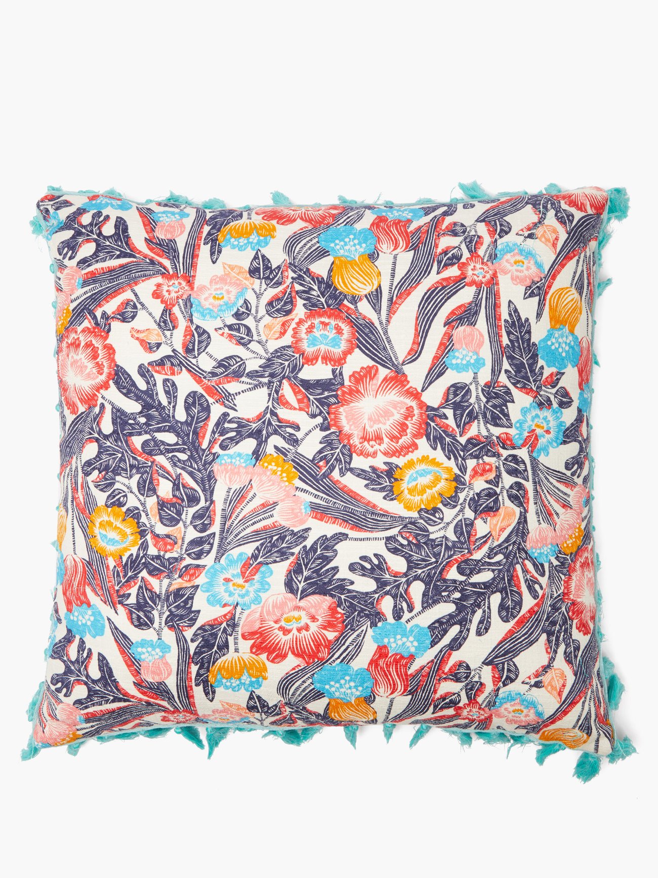 Print Floral-print cotton-blend cushion | La DoubleJ | MATCHES UK