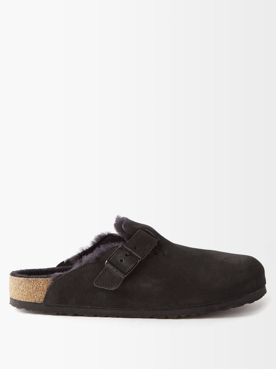 Boston Shearling Suede Leather Black