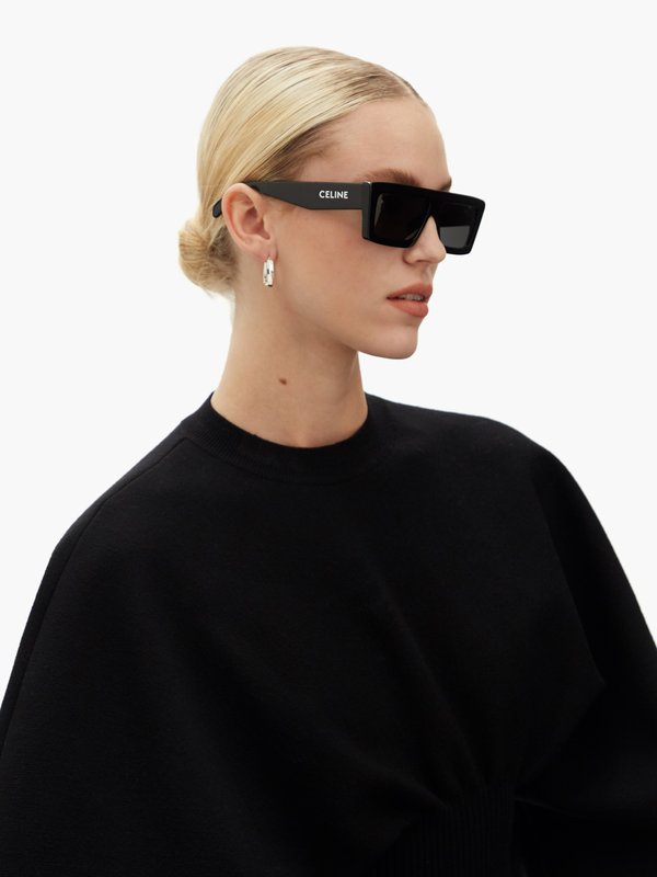 Celine Eyewear Flat-top acetate sunglasses