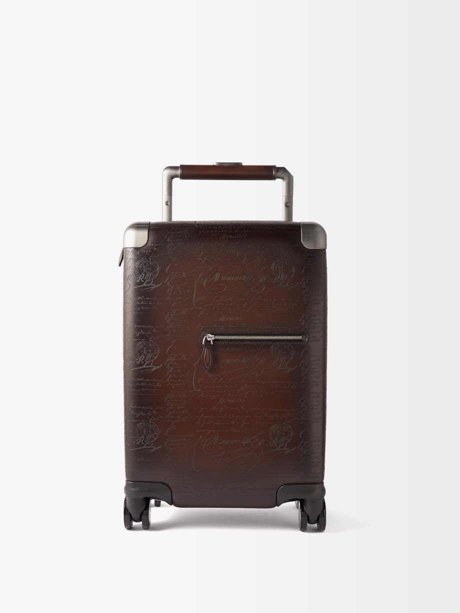Brown Formula 1005 Scritto Venezia-leather suitcase | Berluti ...