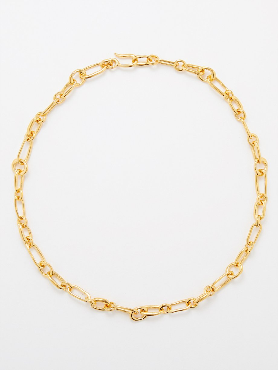 Gold Grecian 18kt gold-vermeil chain necklace | Sophie Buhai