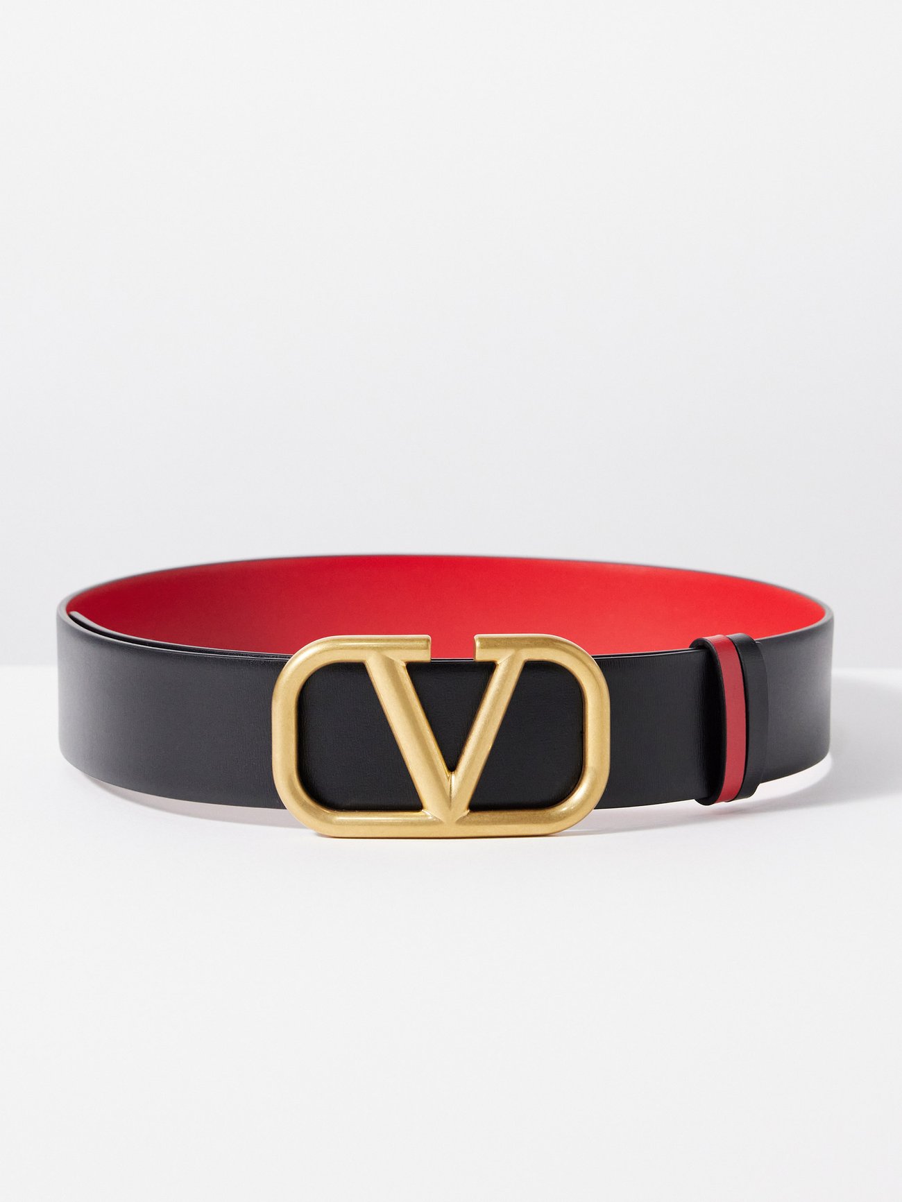 VALENTINO Go Logo reversible leather belt