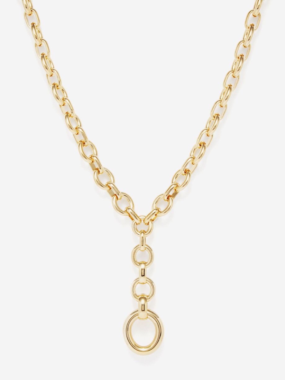 Laura Lombardi Scala 14kt gold-plated cable-link necklace